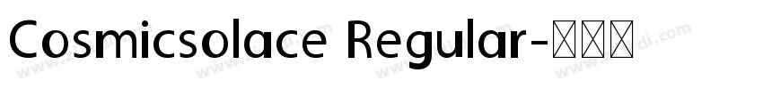 Cosmicsolace Regular字体转换